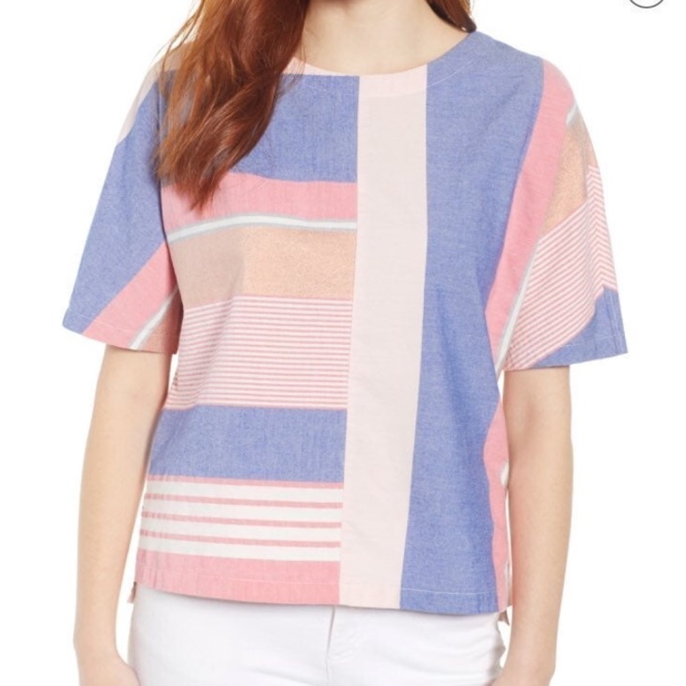 NWT Caslon Color block Top